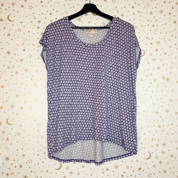 Michael Kors Floral Geometric Short Sleeve Shirt - Picture 1 of 9